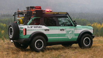 Ford fire rescue vehicle with Firelite skid unit.