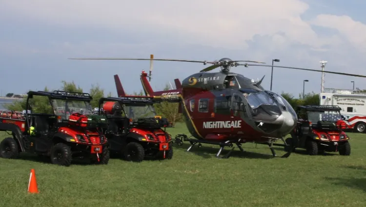 Fire Skid Units For Airport & Airfield Response Teams Fire skid unit next to a helicopter at an airfield